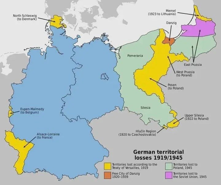 Территориальные потери Германии (1919–1945)
