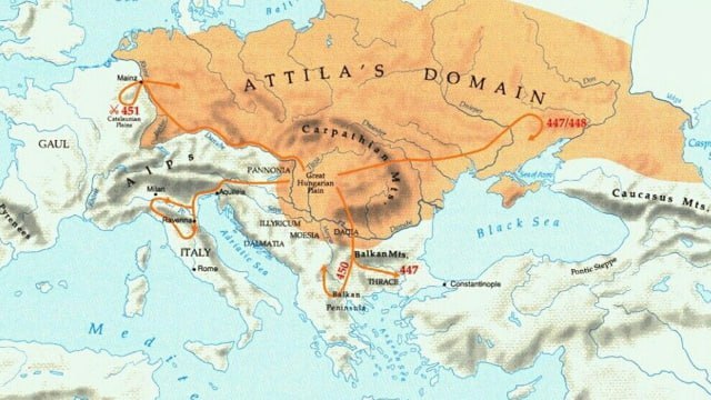 Империя гуннов при Аттиле